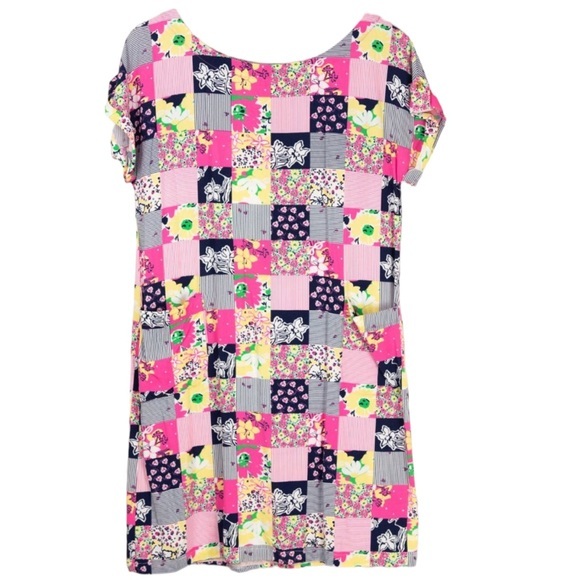 Lilly Pulitzer Ain't No Lady Shift Dress Madras‎ Patchwork Pockets - Picture 9 of 13